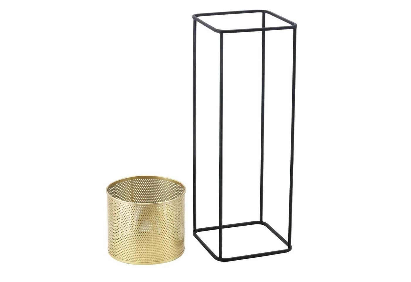 en.casa Blumenständer 2er-Set Metall Goldfarben/Schwarz - Bild 5