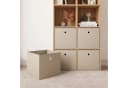 en.casa Faltbox 10er Set Aufbewahrungsbox 30x30x28cm Beige Bild 1