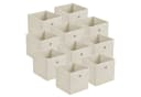 en.casa Faltbox 10er Set Aufbewahrungsbox 30x30x28cm Beige Bild 2