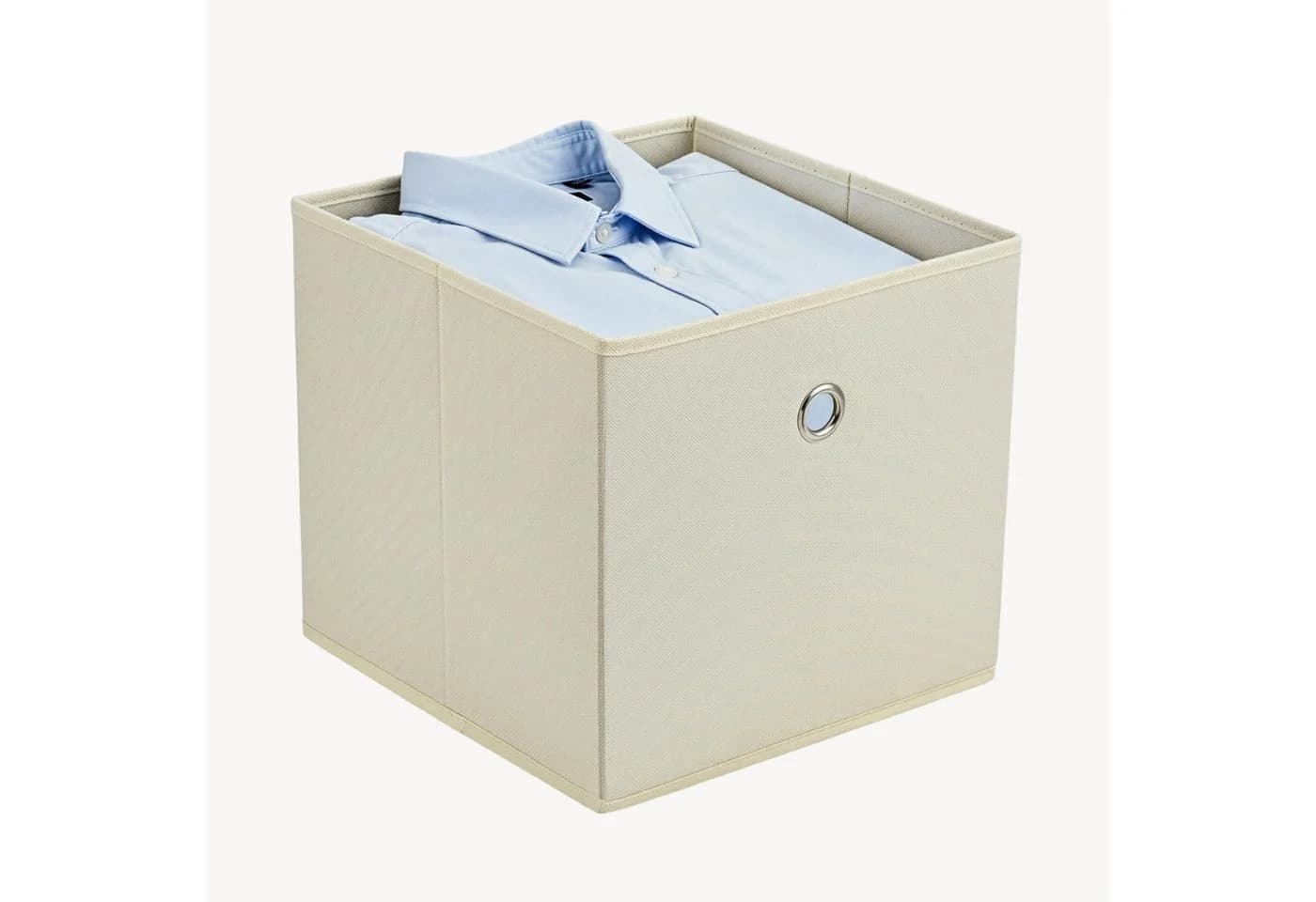 en.casa Faltbox 10er Set Aufbewahrungsbox 30x30x28cm Beige - Bild 5