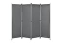 pro.tec Paravent »Modica« Trennwand Outdoor Sichtschutz 170x215cm Mittelgrau Bild 2