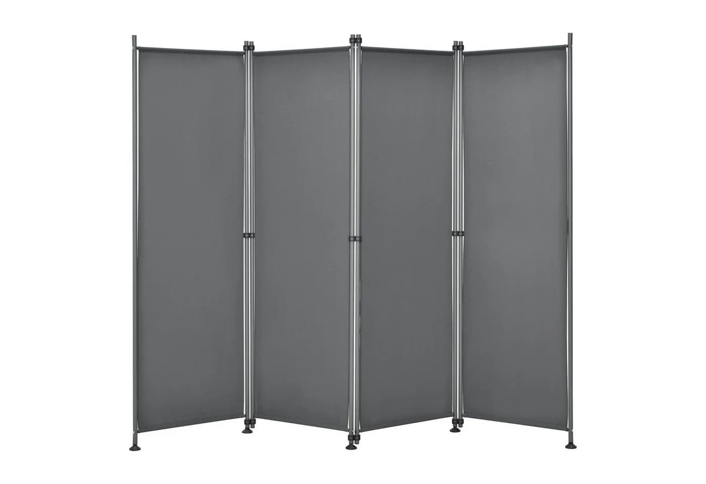 pro.tec Paravent »Modica« Trennwand Outdoor Sichtschutz 170x215cm Mittelgrau - Bild 2