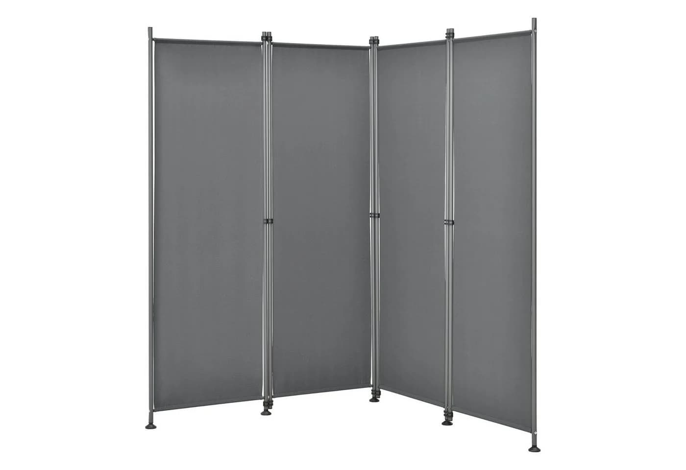 pro.tec Paravent »Modica« Trennwand Outdoor Sichtschutz 170x215cm Mittelgrau - Bild 3