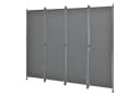 pro.tec Paravent »Modica« Trennwand Outdoor Sichtschutz 170x215cm Mittelgrau Bild 4