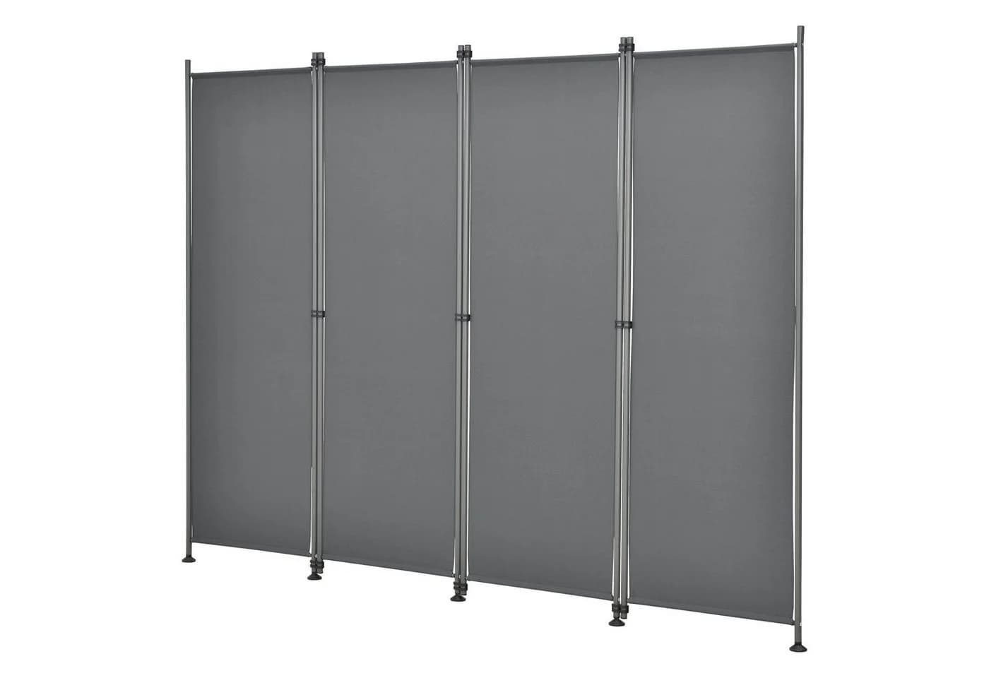 pro.tec Paravent »Modica« Trennwand Outdoor Sichtschutz 170x215cm Mittelgrau - Bild 4