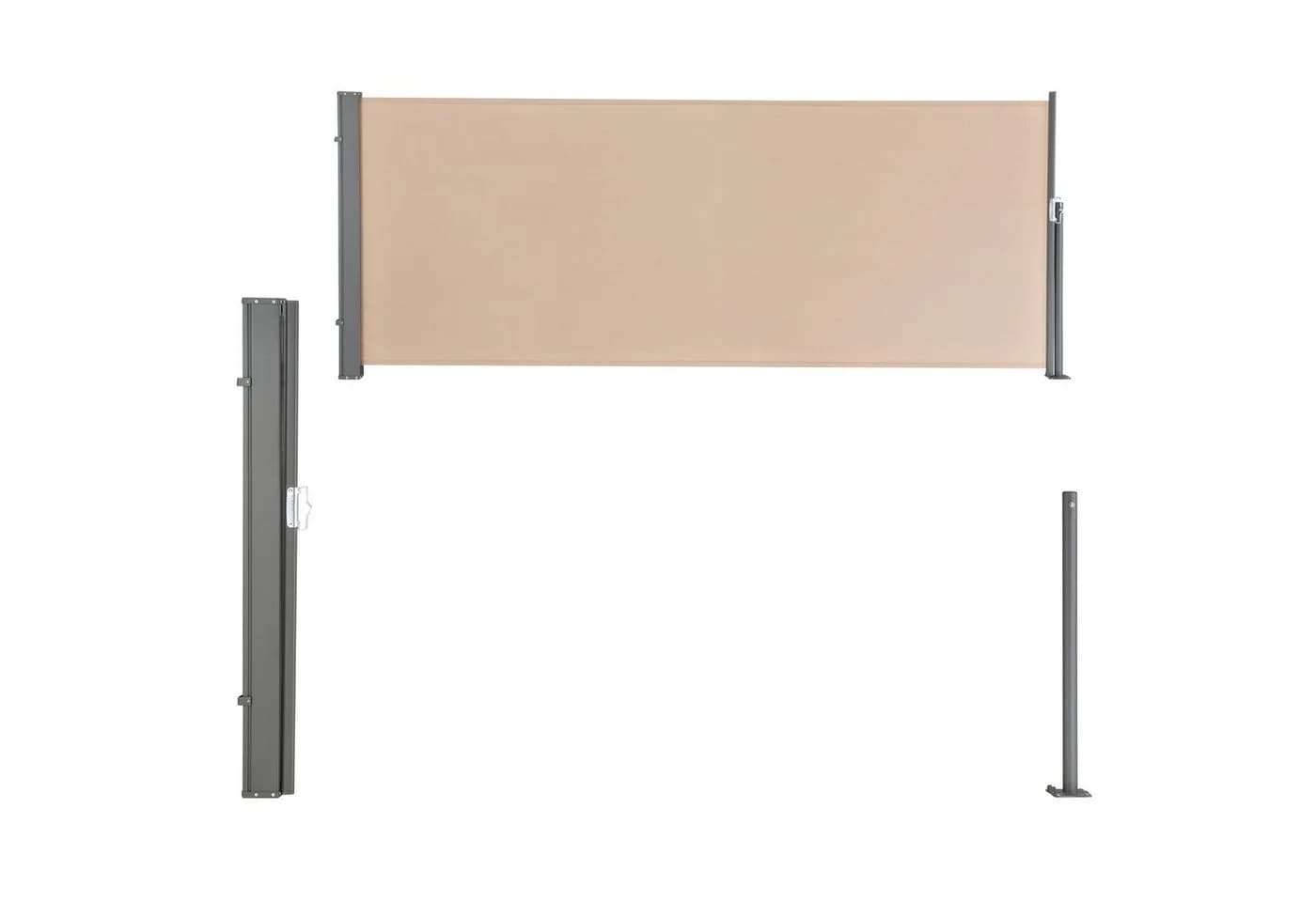 pro.tec Seitenarmmarkise Montijo Sichtschutz Beige Anthrazit - Bild 4