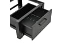 en.casa Waschmaschinenunterschrank Comfortixx Schwarz mit Schublade Bild 5