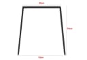 en.casa Tischgestell Kraftisried 2er Set 55-70x72cm Schwarz Bild 4