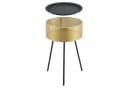 en.casa Beistelltisch Gällivare Korbtisch Metall Gold Schwarz Bild 4