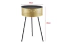 en.casa Beistelltisch Gällivare Korbtisch Metall Gold Schwarz Bild 5