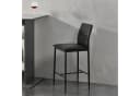 en.casa Barhocker Set 2er Schwarz PU-Kunstleder Bild 1