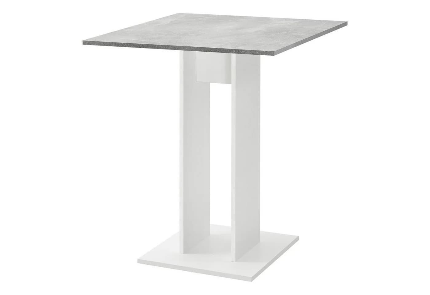 en.casa Küchentisch Lindesnes Betonoptik Weiß - Bild 2