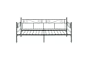 en.casa Metallbett Kerava Einzelbett 90x200 cm Kaltschaummatratze Schwarz Bild 4