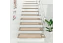 en.casa Stufenmatte 15er Set Beige Selbstklebend Rechteckig Bild 1