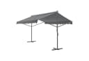 pro.tec Standmarkise Selenizza freistehende Markise 400x300x260cm Dunkelgrau Bild 2