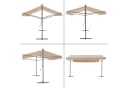 pro.tec Standmarkise Selenizza Sandfarben mit Handkurbel Bild 5