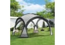pro.tec Pavillon »Grästorp« LED Partyzelt Grau mit Solarmodul Bild 3