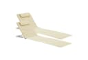 en.casa Gartenliege 2er-Set Cellorigo Beige verstellbar Bild 2