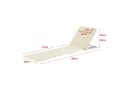 en.casa Gartenliege 2er-Set Cellorigo Beige verstellbar Bild 3