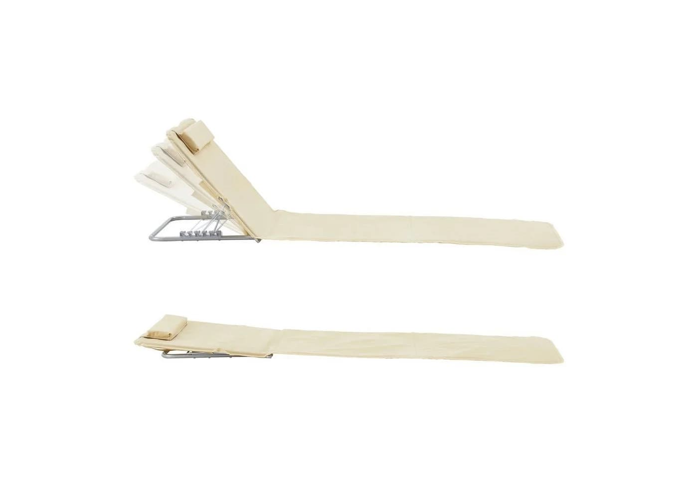 en.casa Gartenliege 2er-Set Cellorigo Beige verstellbar - Bild 4