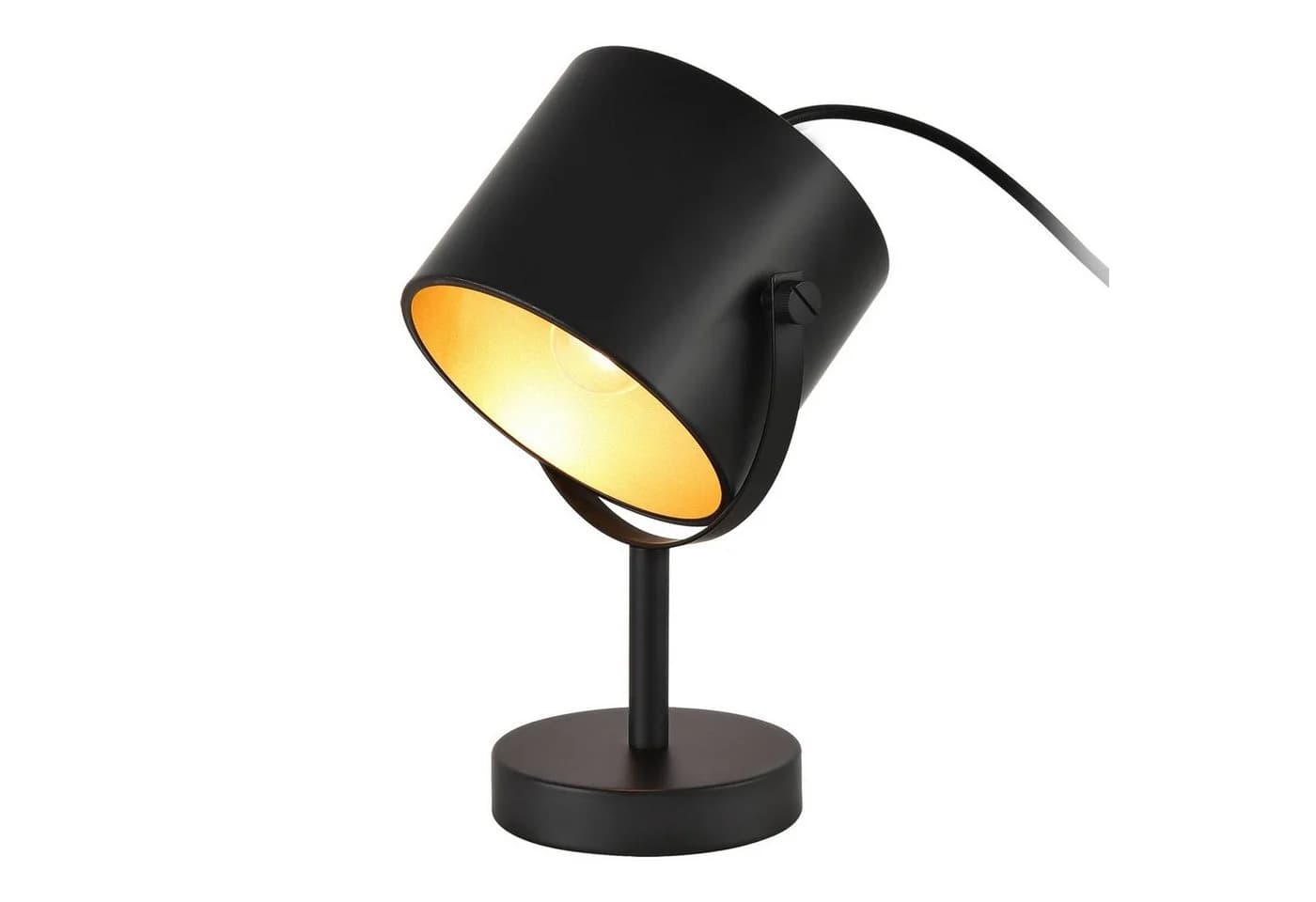 lux.pro Tischleuchte Farstorp E27 Metall Schwarz - Bild 3
