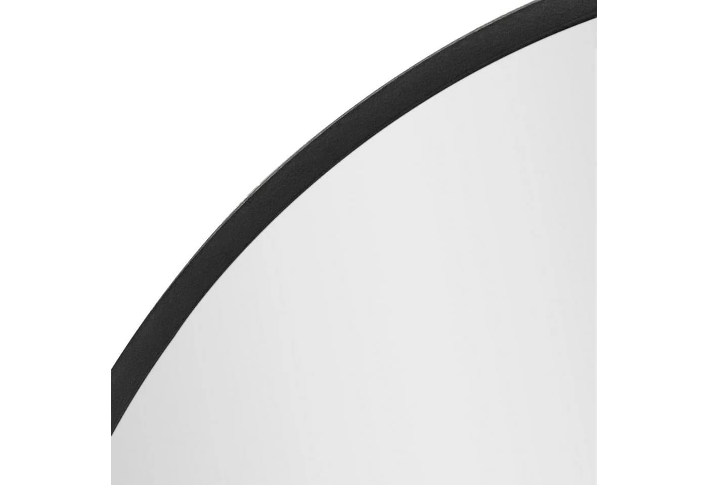en.casa Wandspiegel »Modugno« Rund Aluminium Schwarz - Bild 5