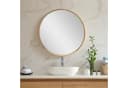 en.casa Wandspiegel Modugno Rund Aluminium Gold Bild 1