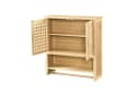 en.casa Hängeschrank Borlänge Bambus-Badschrank mit Handtuchhalter Bild 4