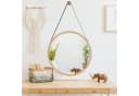 en.casa Wandspiegel »Bykle« Bambus rund 38 cm Natur Bild 1
