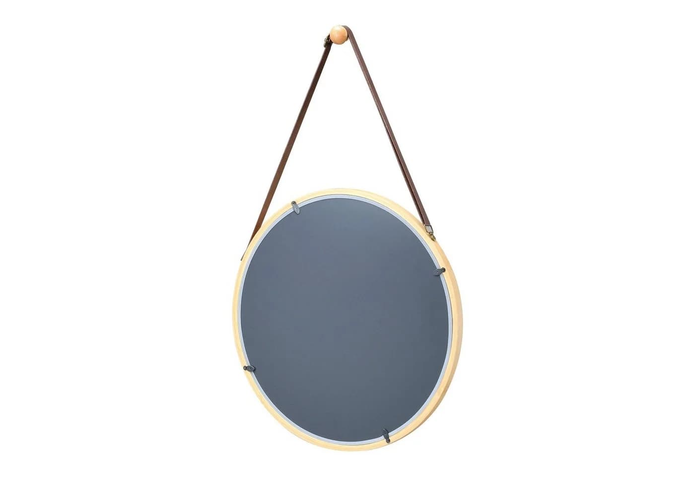en.casa Wandspiegel »Bykle« Bambus rund 38 cm Natur - Bild 5