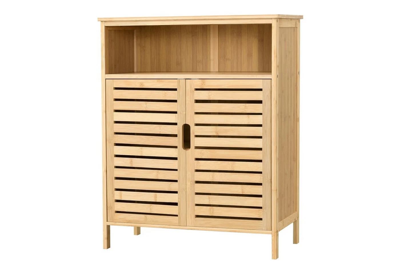 en.casa Midischrank Eslöv Bambus Badezimmerschrank - Bild 2