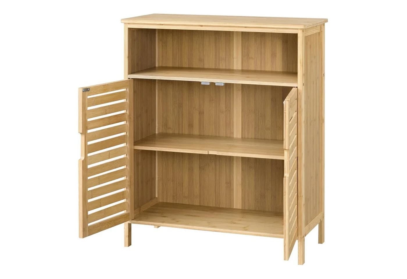 en.casa Midischrank Eslöv Bambus Badezimmerschrank - Bild 5