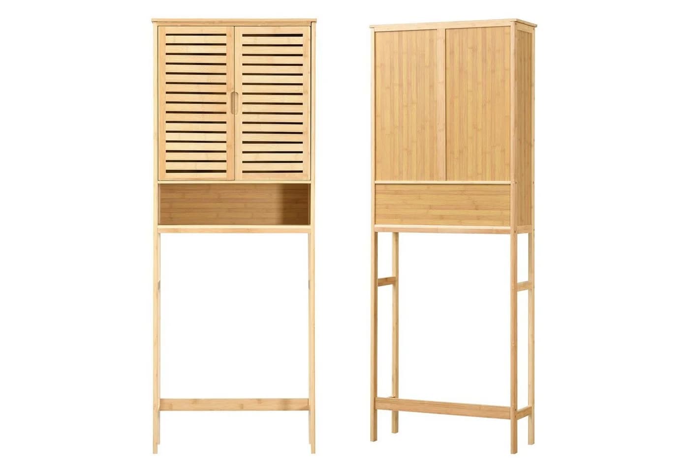 en.casa Badregal Geta Toilettenschrank Bambus Natur Modern - Bild 5