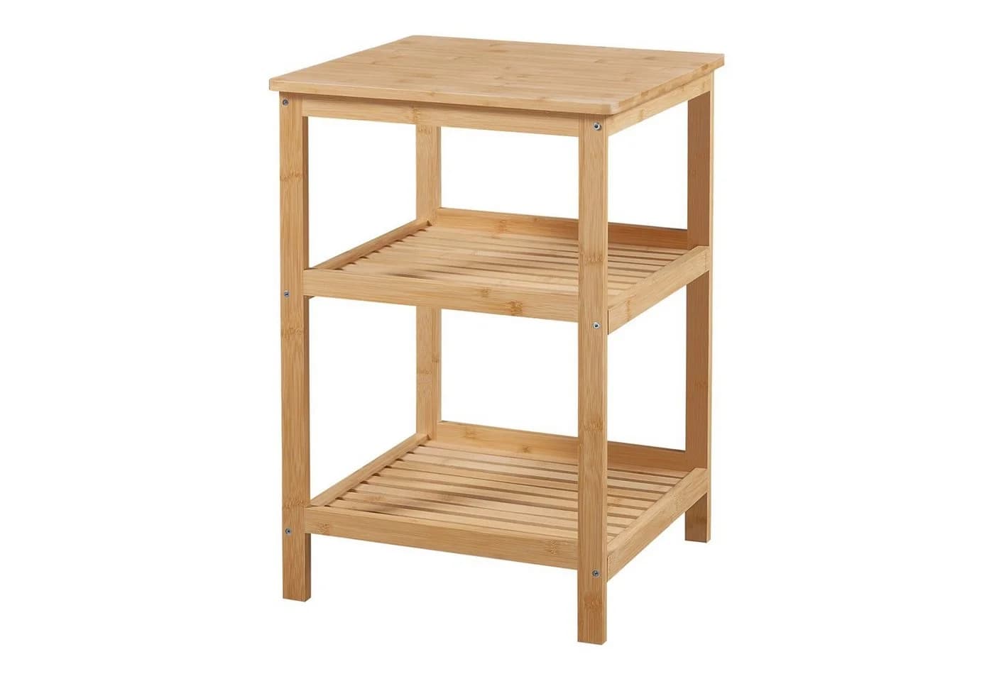en.casa Bambus Standregal 3 Ablagen Natur Modern - Bild 2