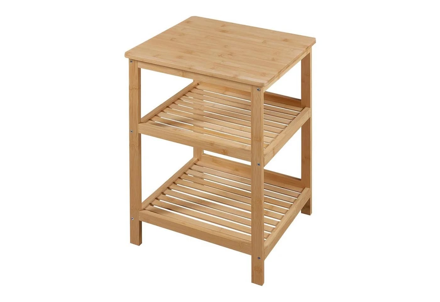 en.casa Bambus Standregal 3 Ablagen Natur Modern - Bild 4