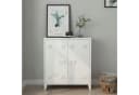 en.casa Aktenschrank Oripää 2 Türen Stahl Weiß Bild 1