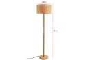 lux.pro Stehlampe Rochdale Holz Rattan Gelbbraun E27 Bild 3