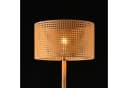 lux.pro Stehlampe Rochdale Holz Rattan Gelbbraun E27 Bild 5