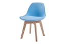 en.casa Kinderstuhl Elvdal 2er Set Gepolstert Himmelblau Bild 3