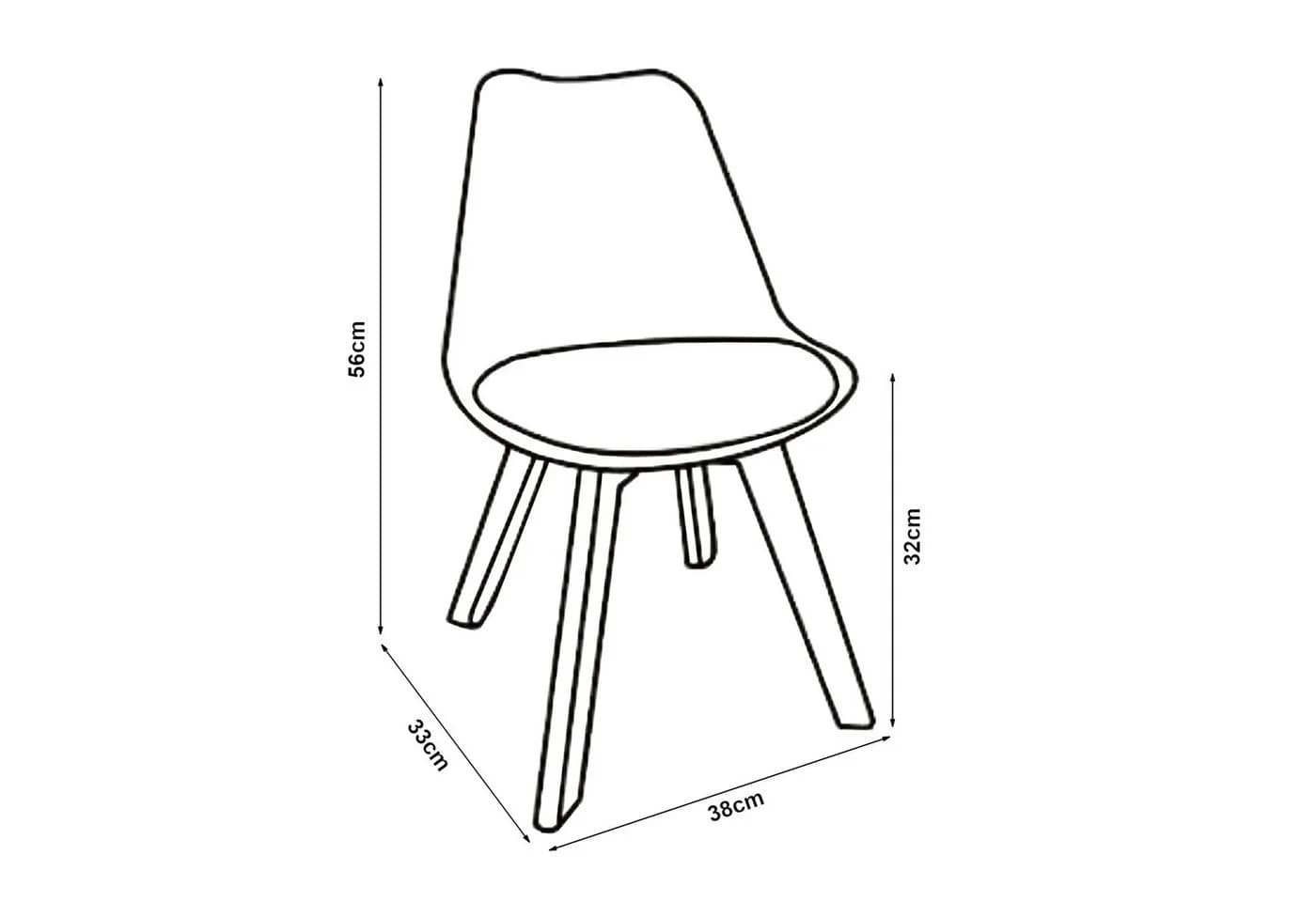 en.casa Kinderstuhl Elvdal 2er Set Gepolstert Himmelblau - Bild 4