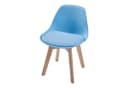 en.casa Kinderstuhl Elvdal 2er Set Gepolstert Himmelblau Bild 5