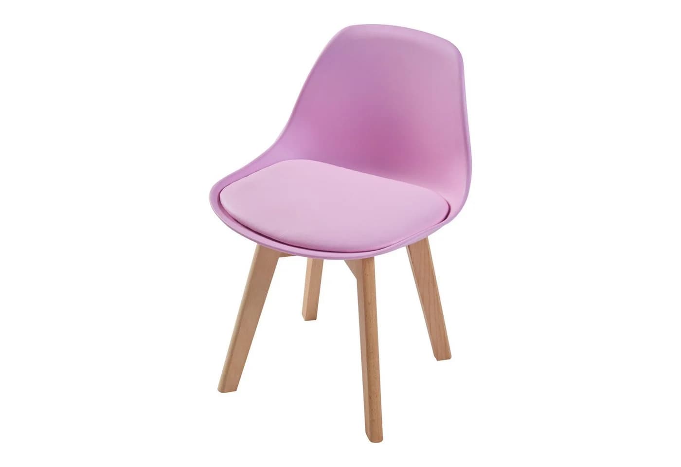 en.casa Kinderstuhl Elvdal 2er Set Rosa Gepolstert - Bild 5