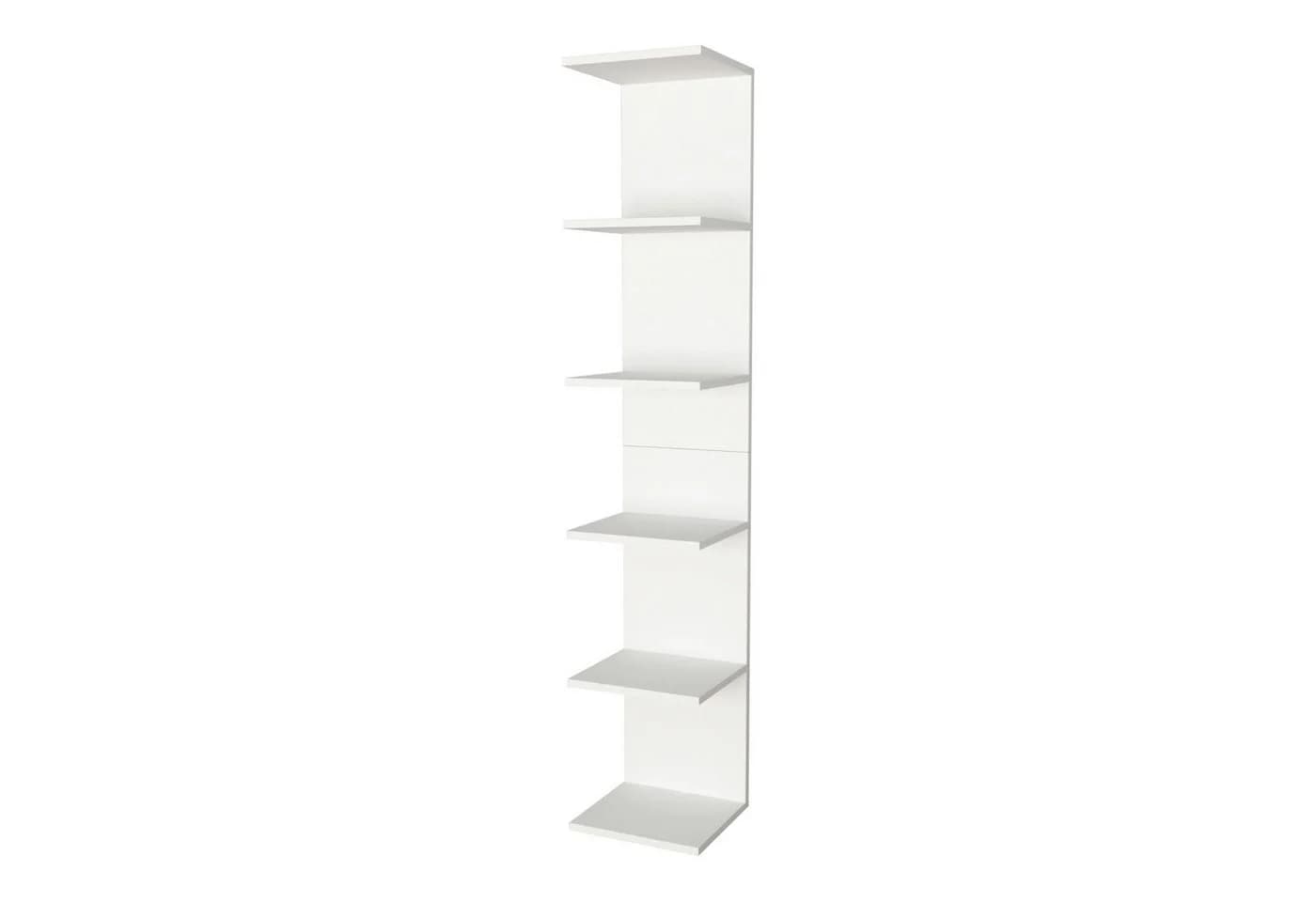 en.casa Wandregal Surahammar 6 Ablagen Weiß Modern - Bild 2