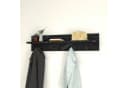 en.casa Wandgarderobe Hammarö mit Ablage und 10 Haken Marmor Schwarz Bild 3