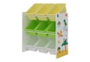 en.casa Kinderregal Muxía mit 9 Kisten Dinosaurier Motiv Bild 2