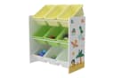 en.casa Kinderregal Muxía mit 9 Kisten Dinosaurier Motiv Bild 3