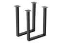 en.casa Tischgestell Holsted 2er Set Stahl Schwarz Matt Bild 2