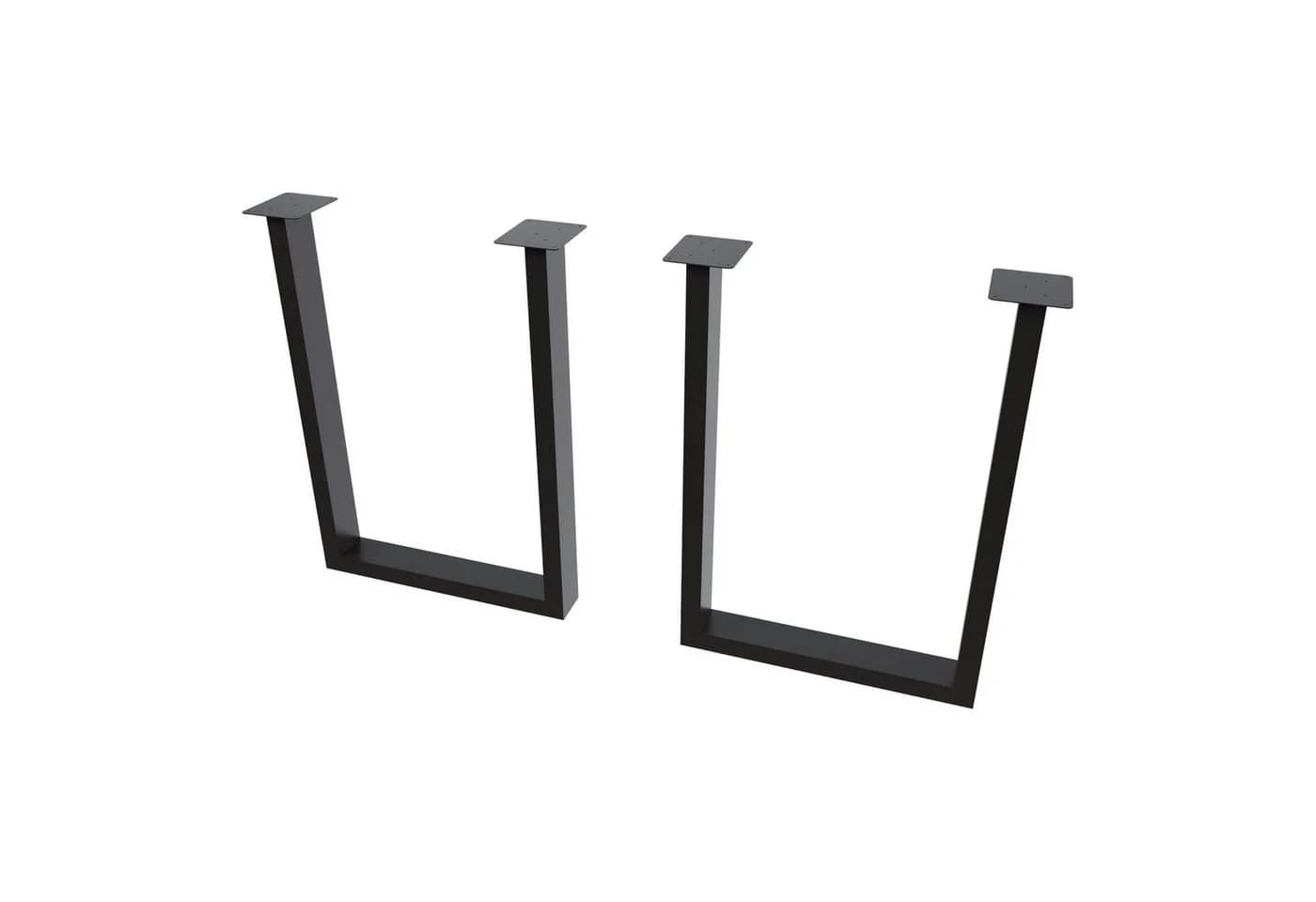 en.casa Tischgestell Holsted 2er Set Stahl Schwarz Matt - Bild 5