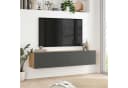 en.casa TV-Schrank Lapinlahti Eiche rustikal/Anthrazit Bild 1