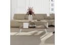 en.casa Couchtisch Lycksele Walnuss-Optik Weiß Moderner Wohnzimmertisch Bild 1